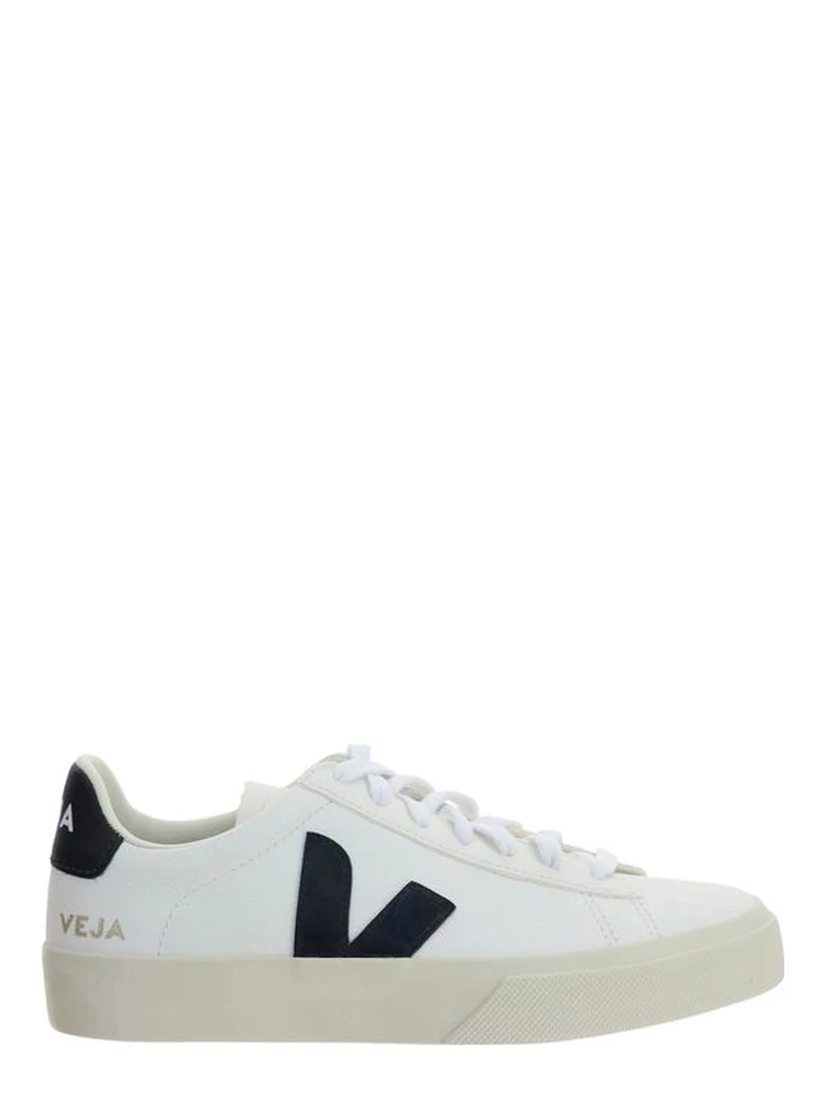 White Calf Leather Bos Taurus Low Top Sneakers