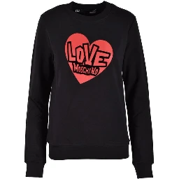 Black Cotton Sweatshirt