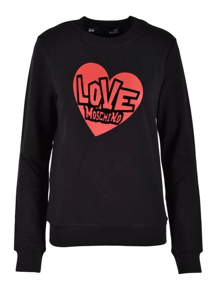 Black Cotton Sweatshirt