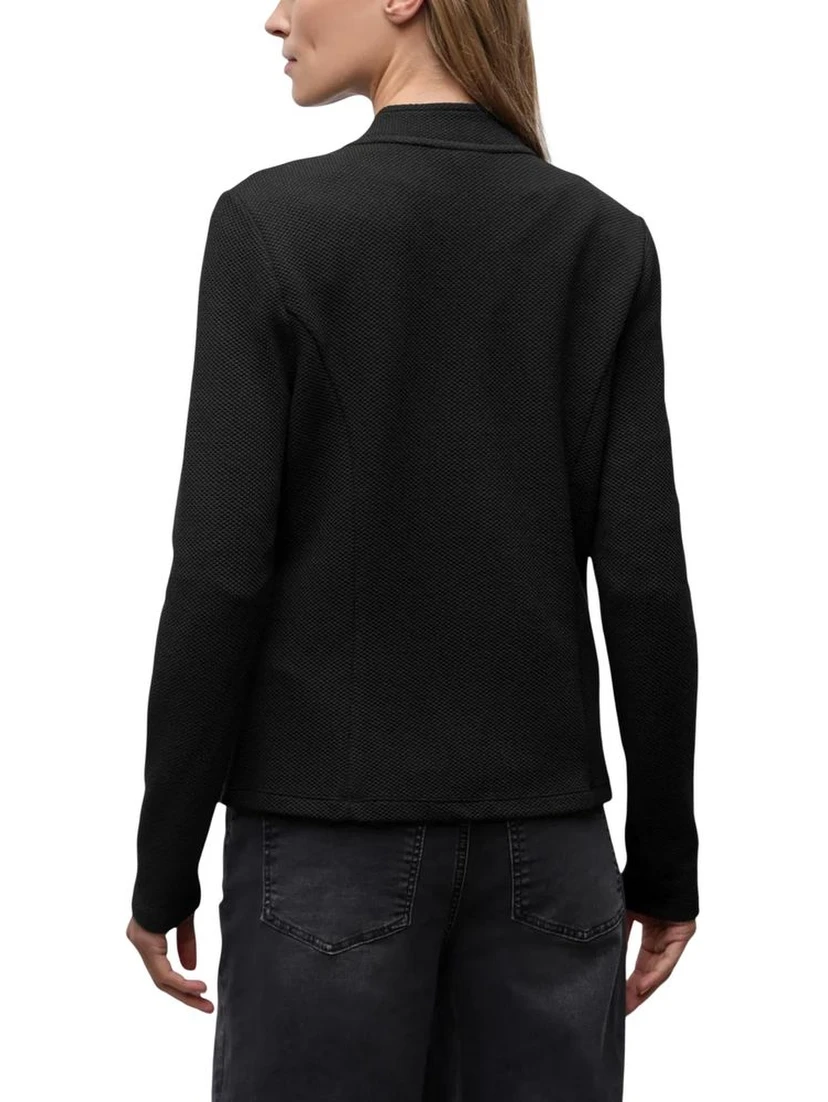 Black Cotton Blazer