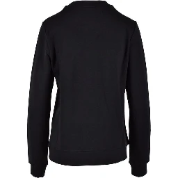 Black Cotton Sweatshirt