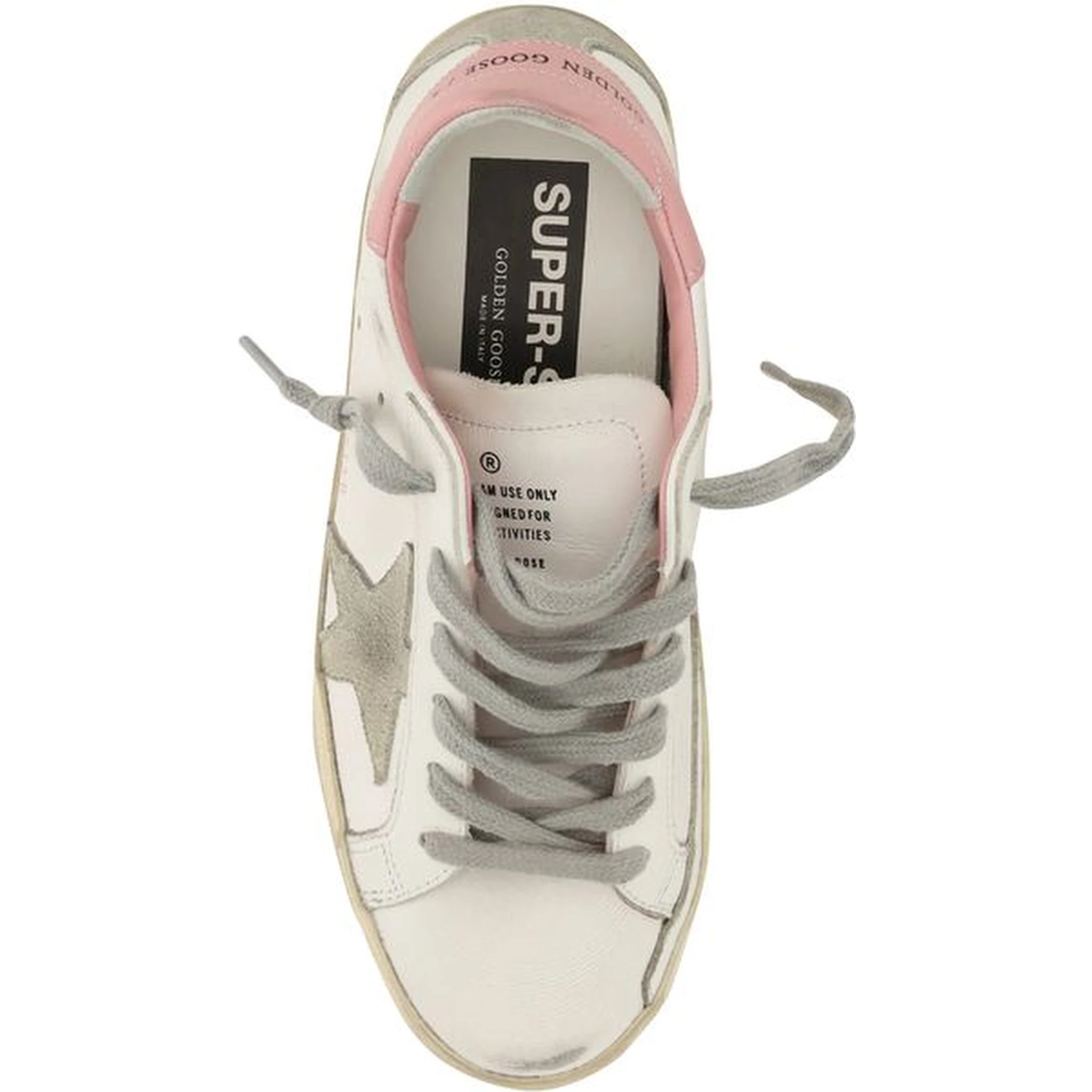 White Calf Leather Bos Taurus Low Top Sneakers