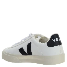 White Calf Leather Bos Taurus Low Top Sneakers
