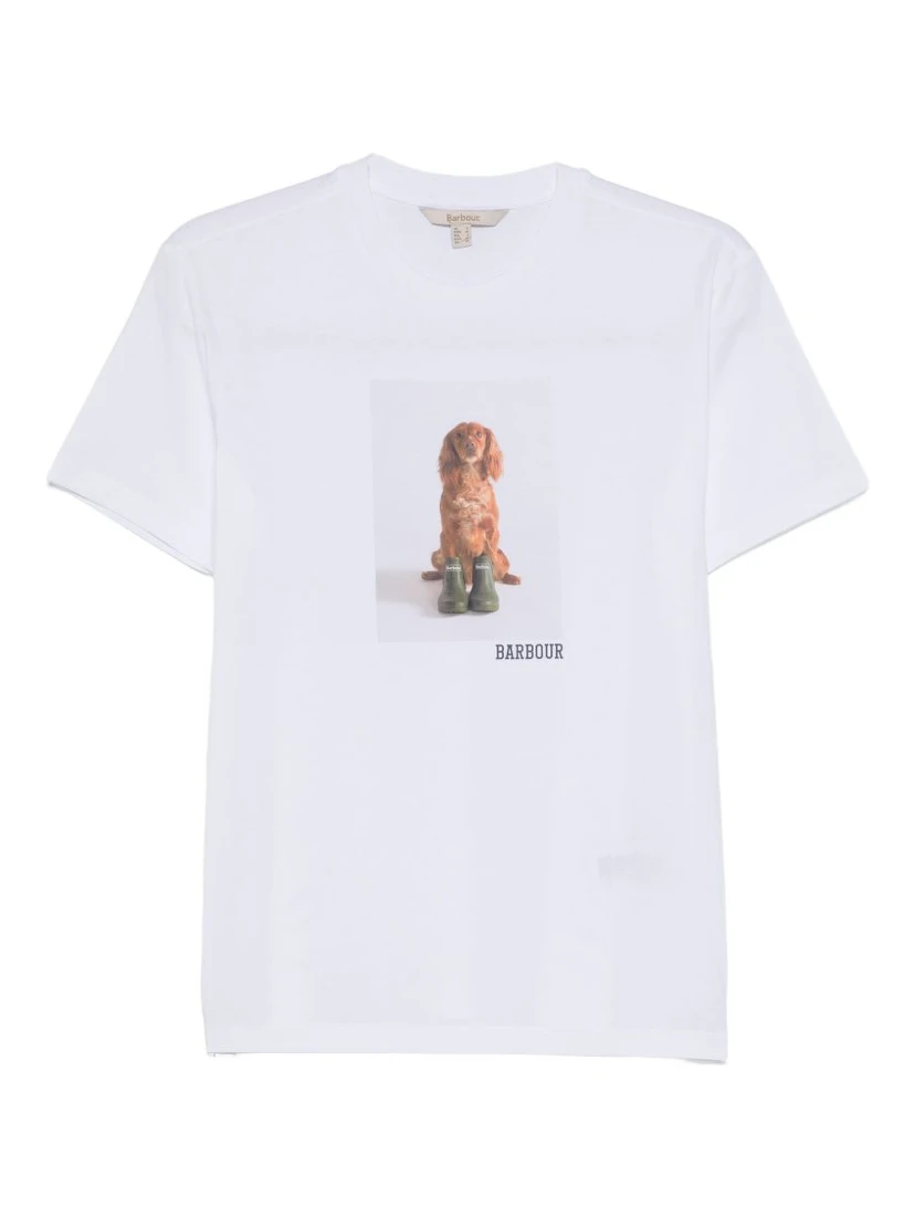 Barbour T-shirts and Polos White