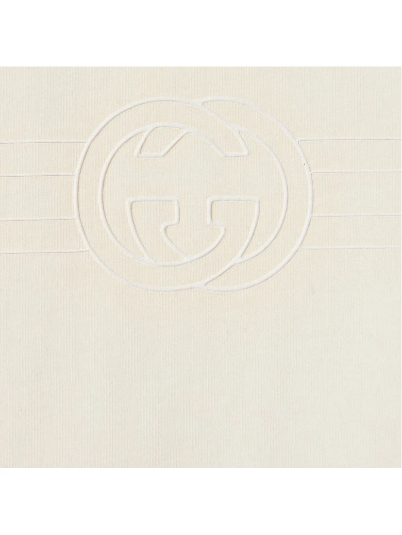 Cotton crewneck t-shirt with logo