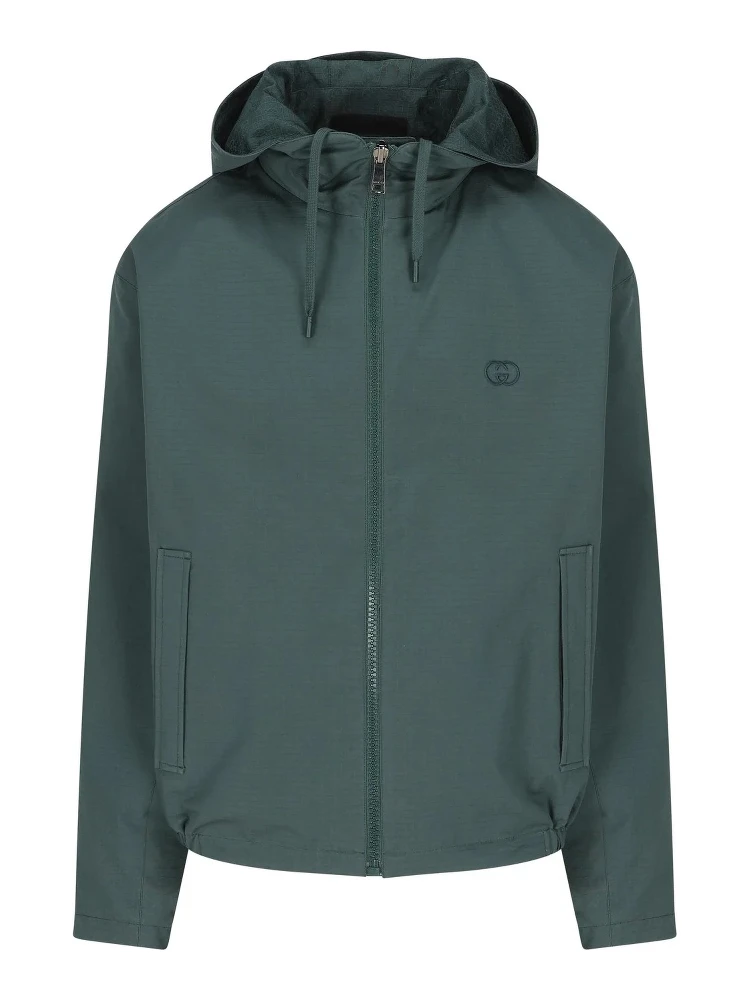 Reversible GG jacket