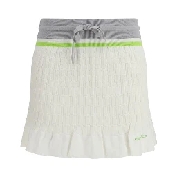 White Cotton Mini Skirt
