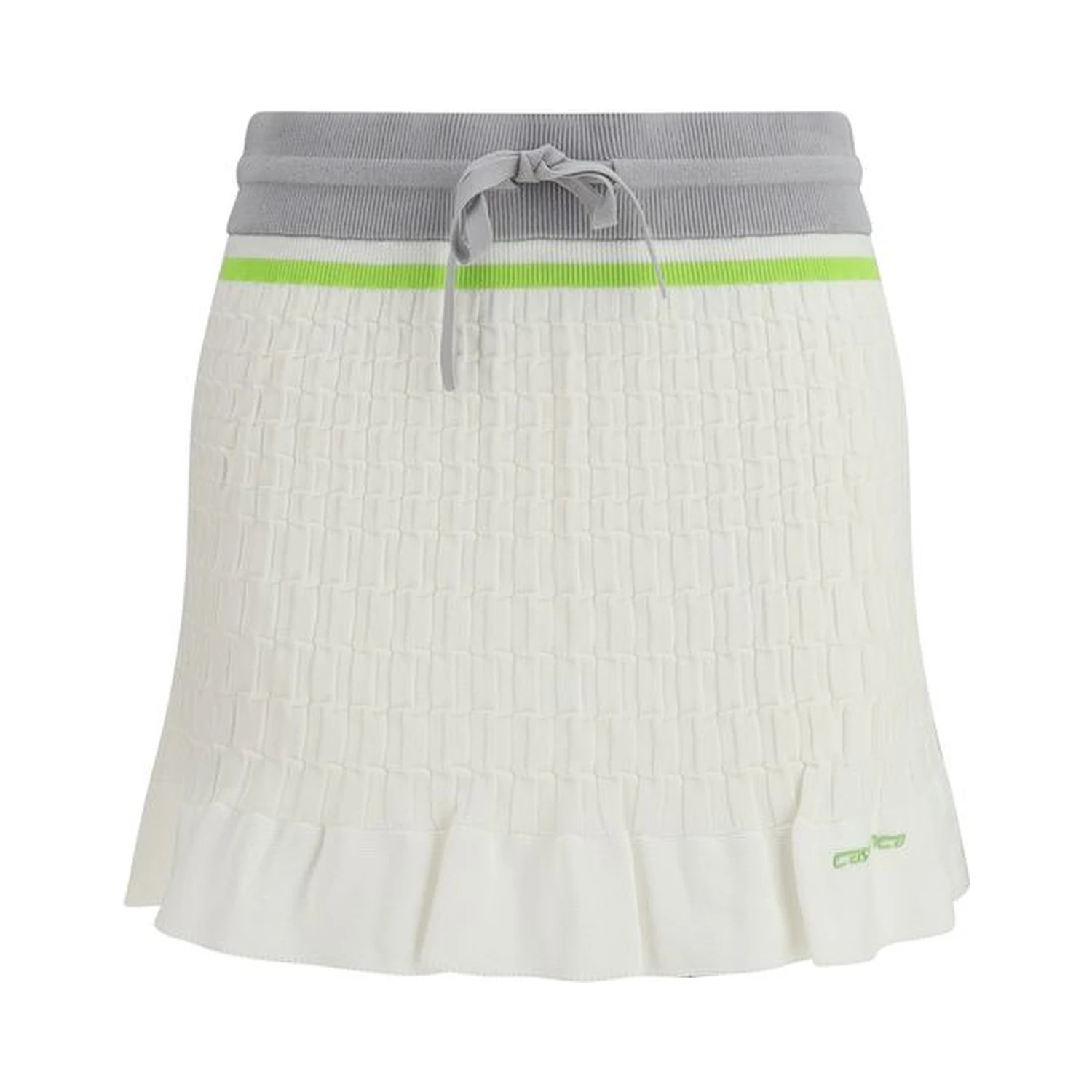 White Cotton Mini Skirt