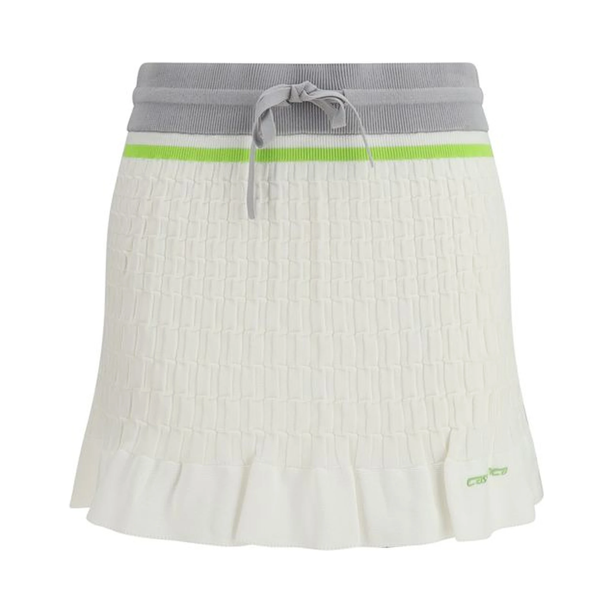 White Cotton Mini Skirt