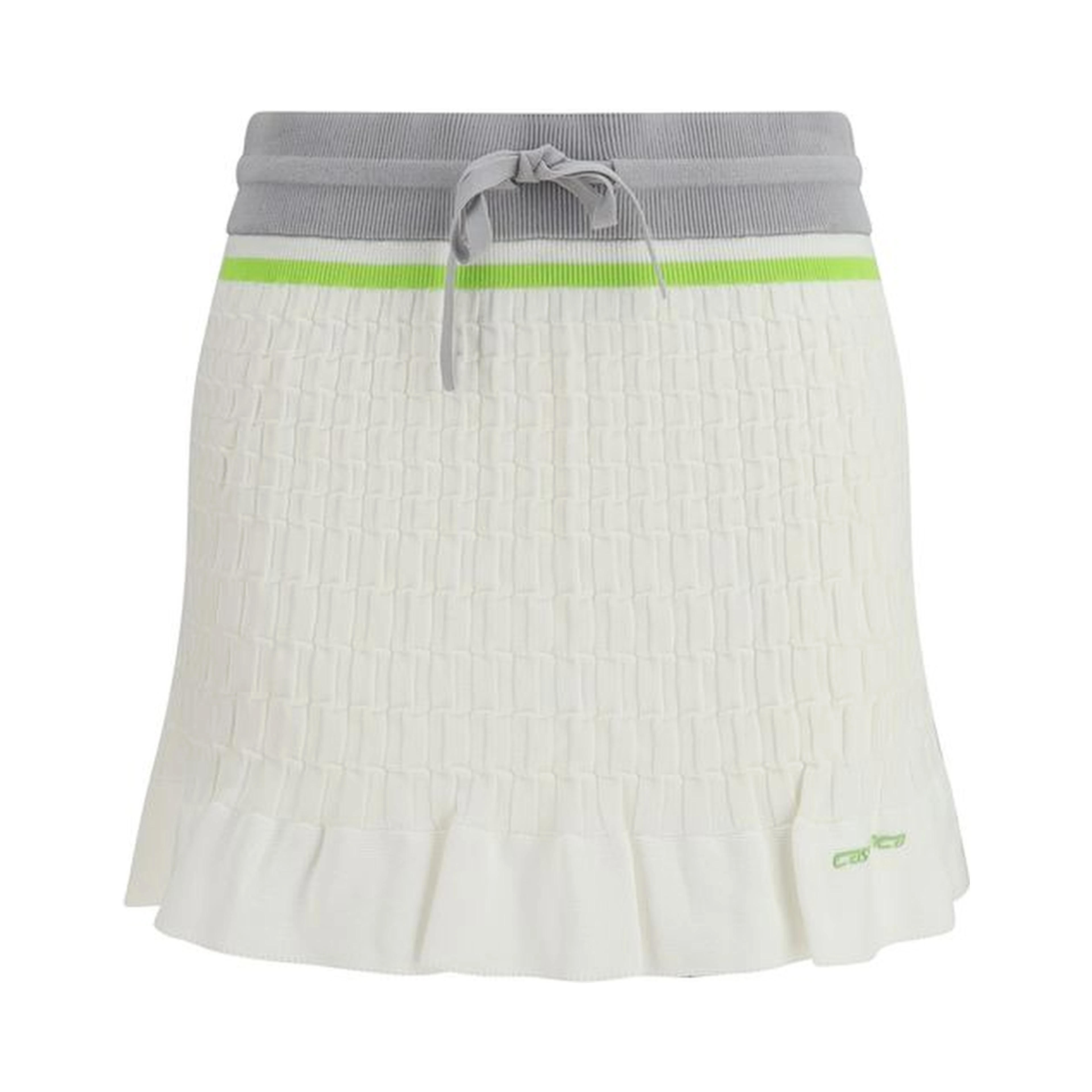 White Cotton Mini Skirt