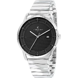 Gray Stainless Steel Dress Watch