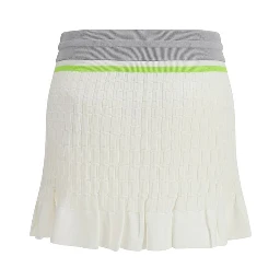 White Cotton Mini Skirt