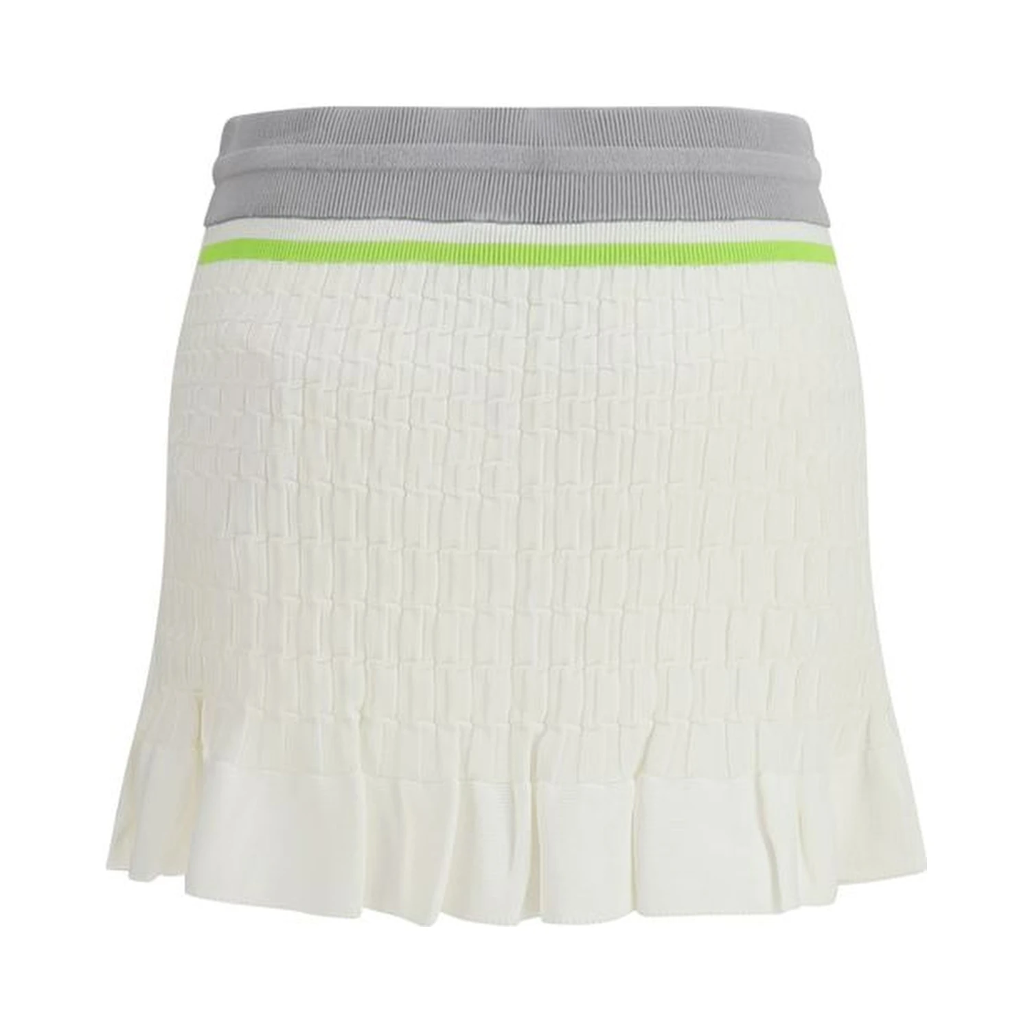 White Cotton Mini Skirt