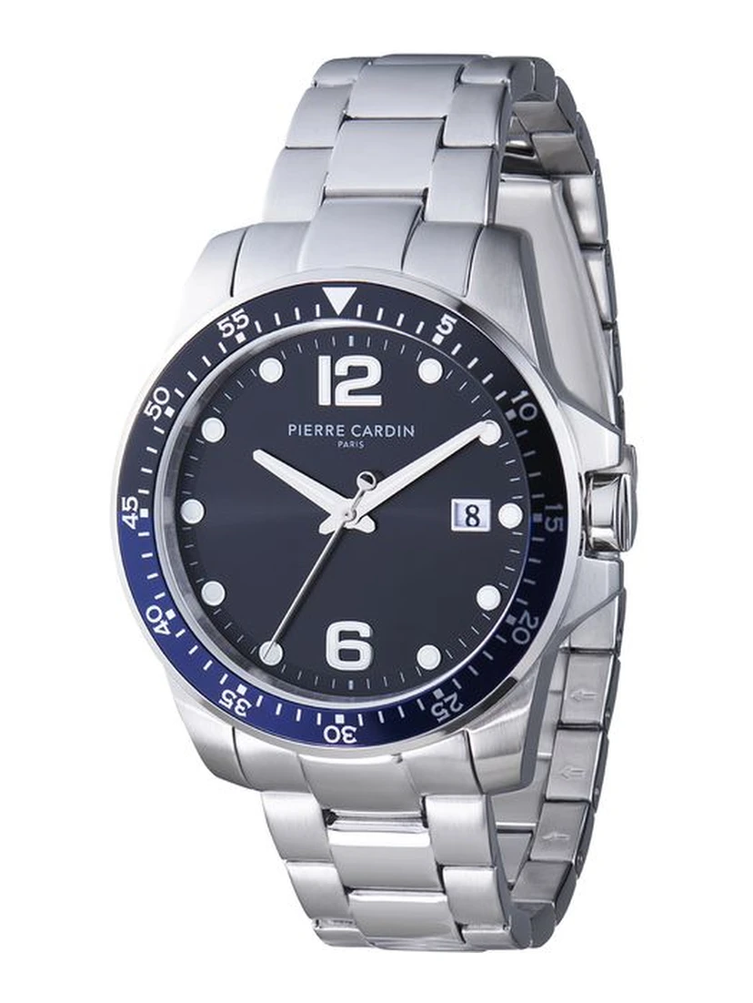 Gray Stainless Steel Dress Watch