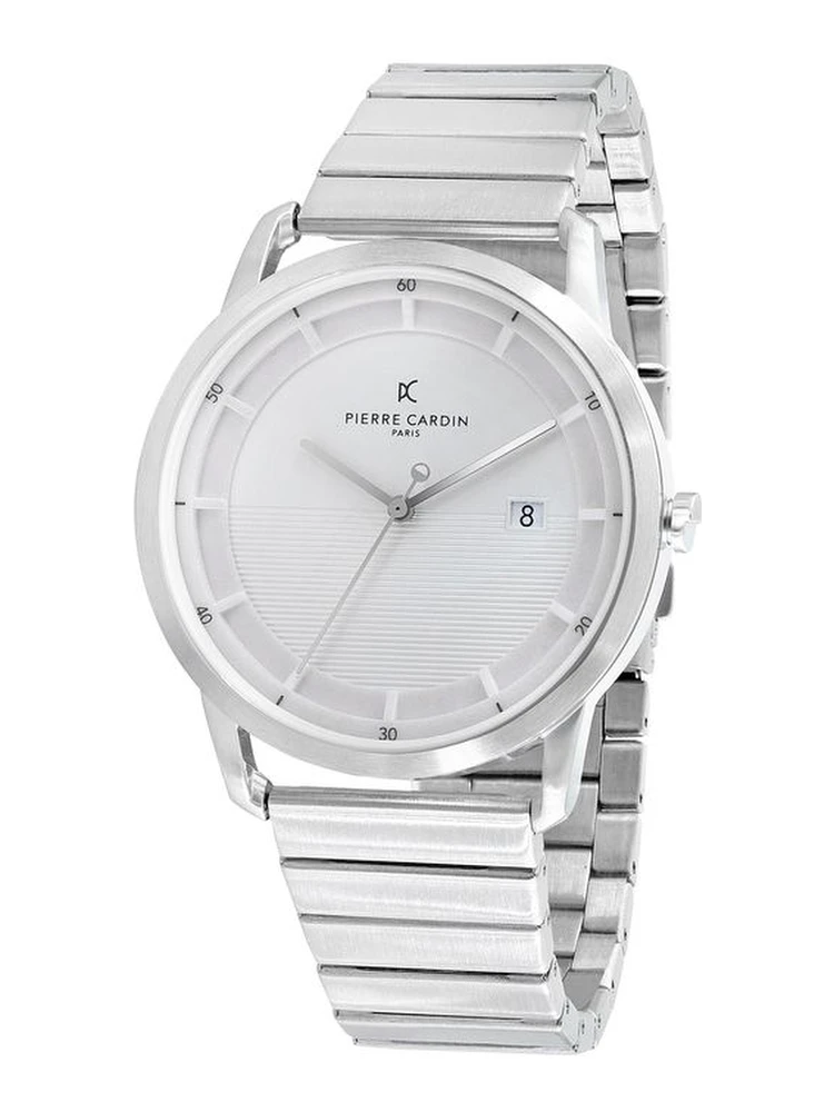 Gray Stainless Steel Dress Watch