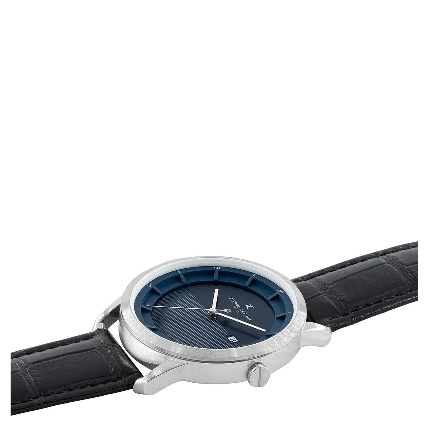Black Leather Dress Watch