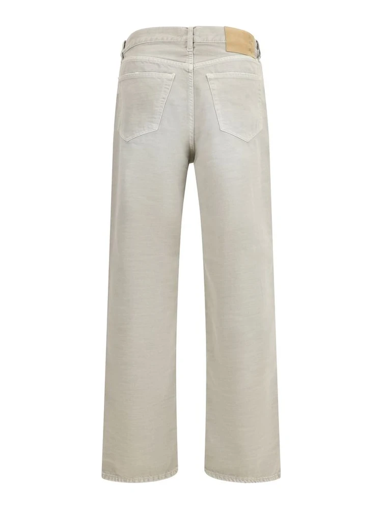 Gray Cotton Straight-Leg Jeans alternative