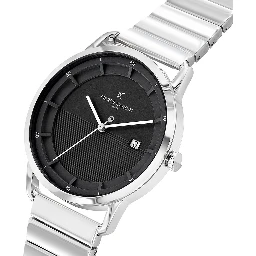 Gray Stainless Steel Dress Watch