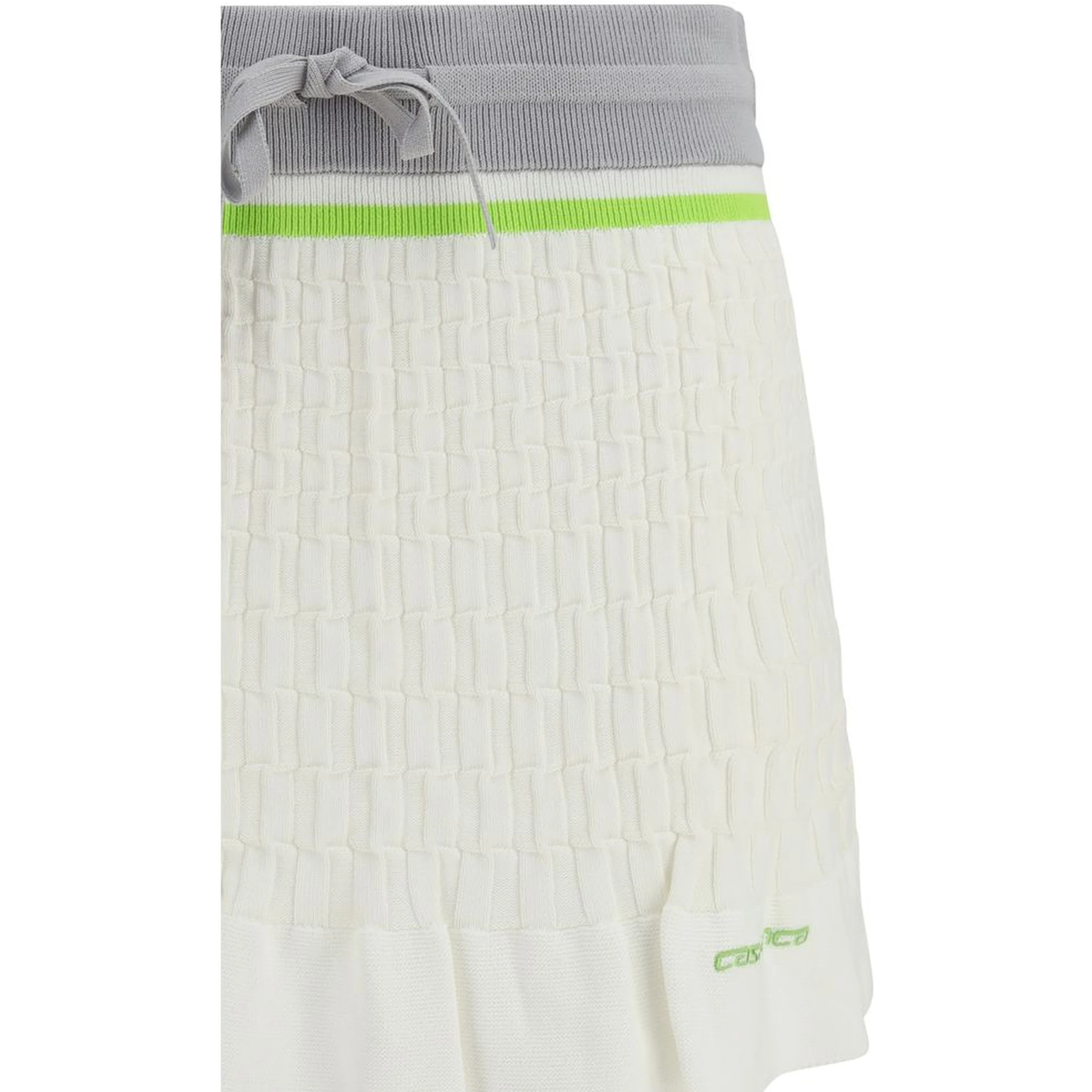 White Cotton Mini Skirt