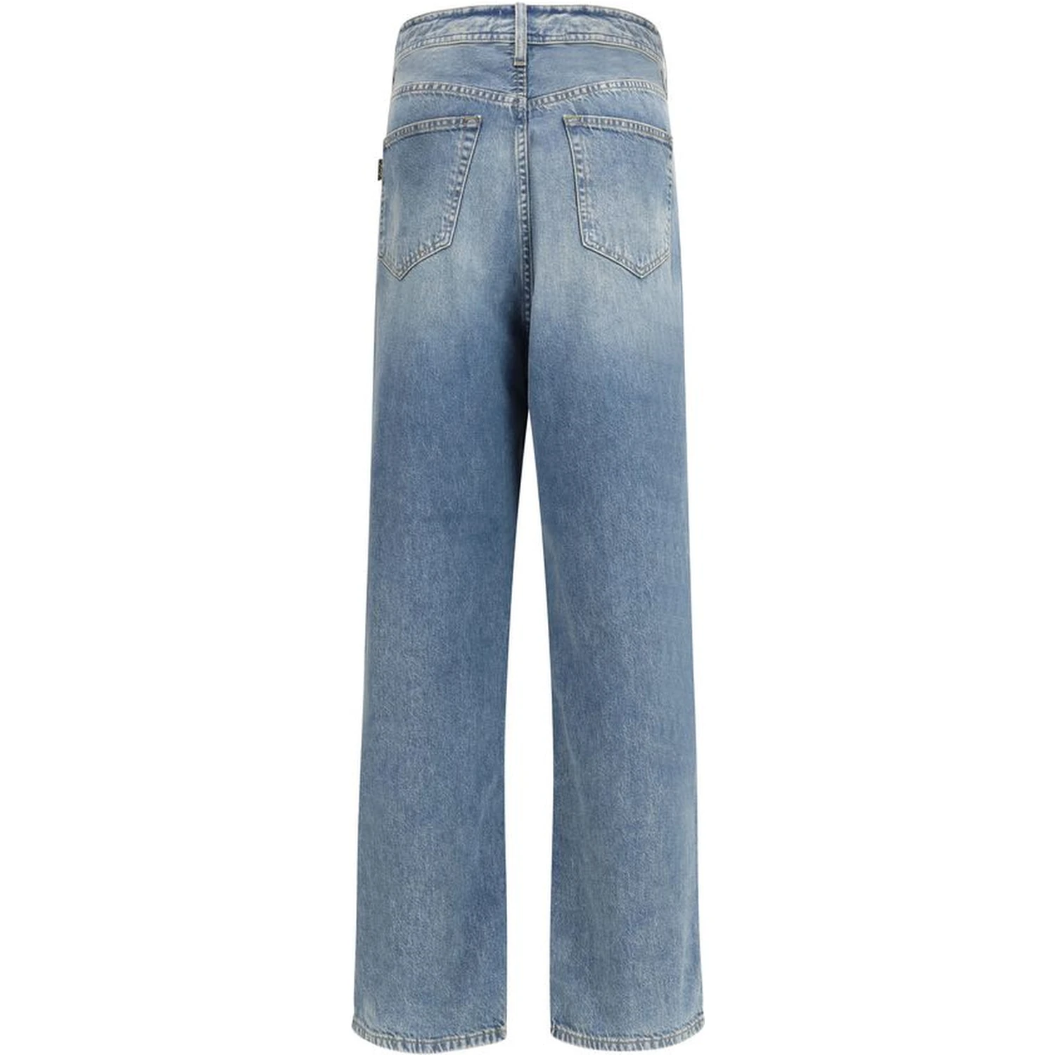 Blue Cotton Relaxed Fit Jeans