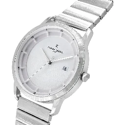 Gray Stainless Steel Dress Watch