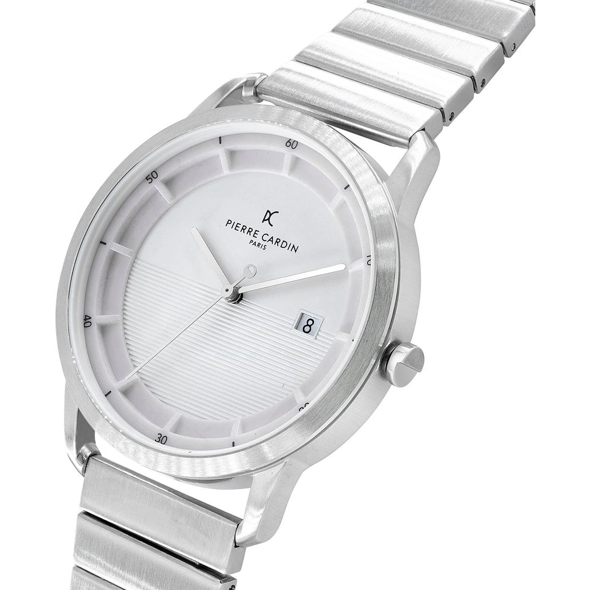 Gray Stainless Steel Dress Watch
