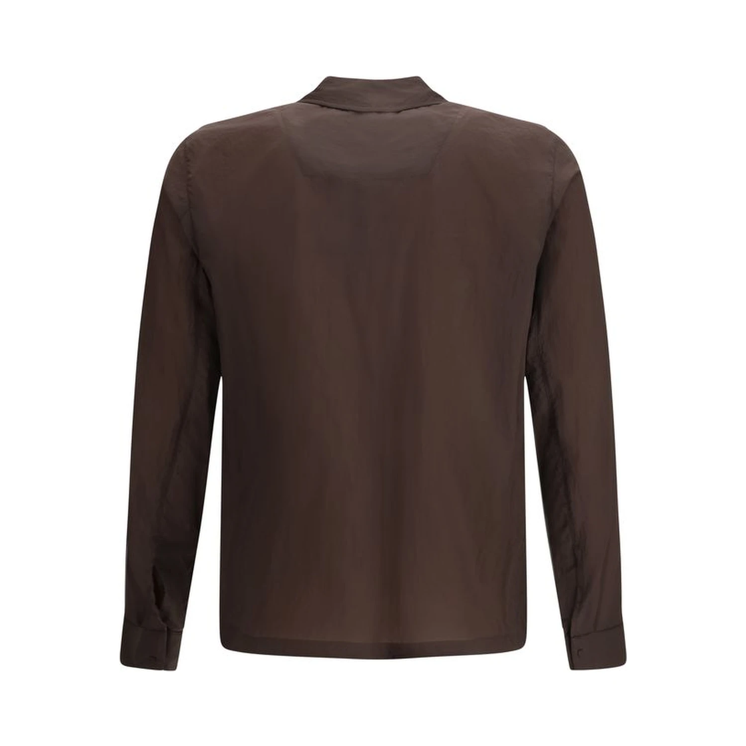 Brown Polyamide Dress Shirt