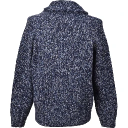 Blue Wool Cardigan