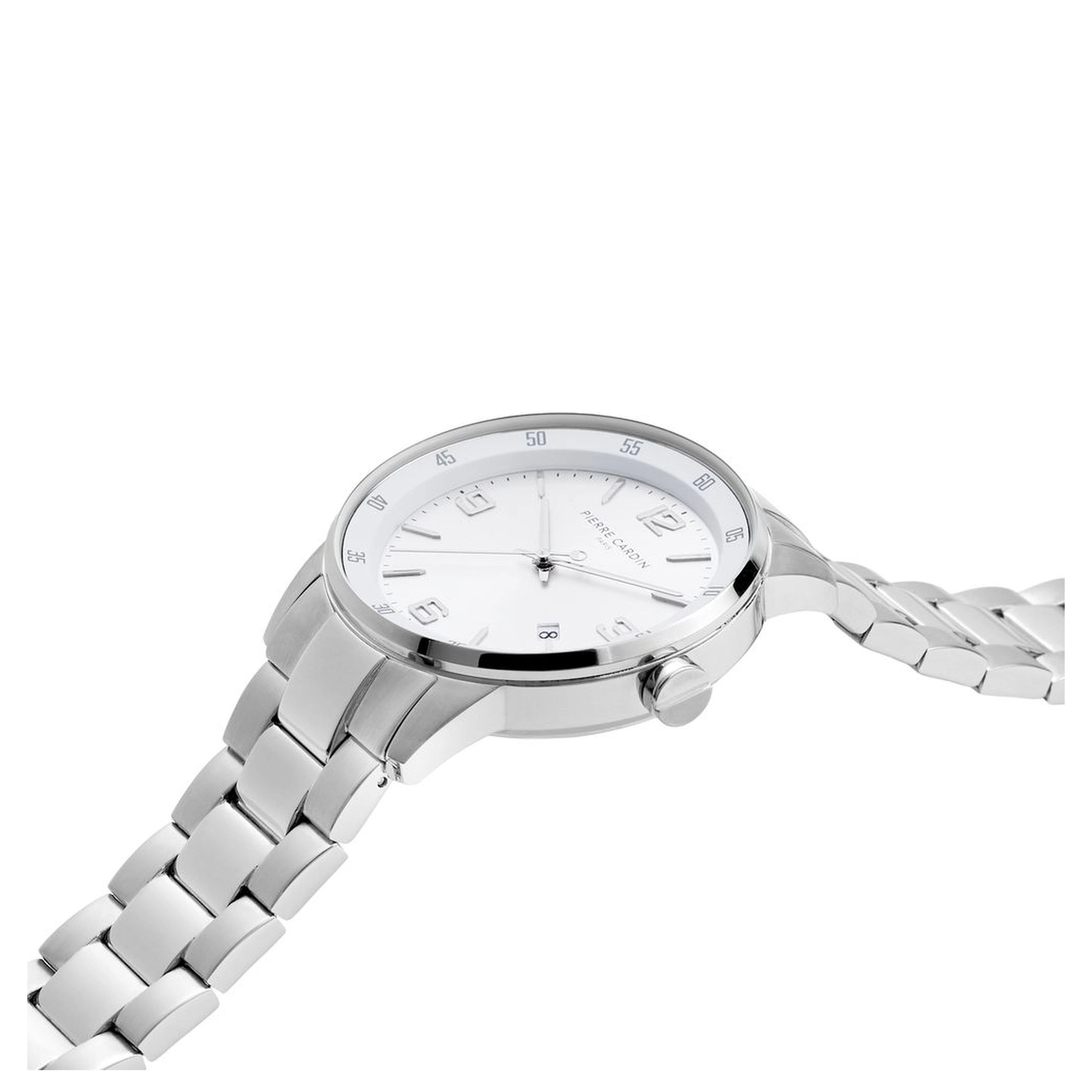 Gray Stainless Steel Dress Watch