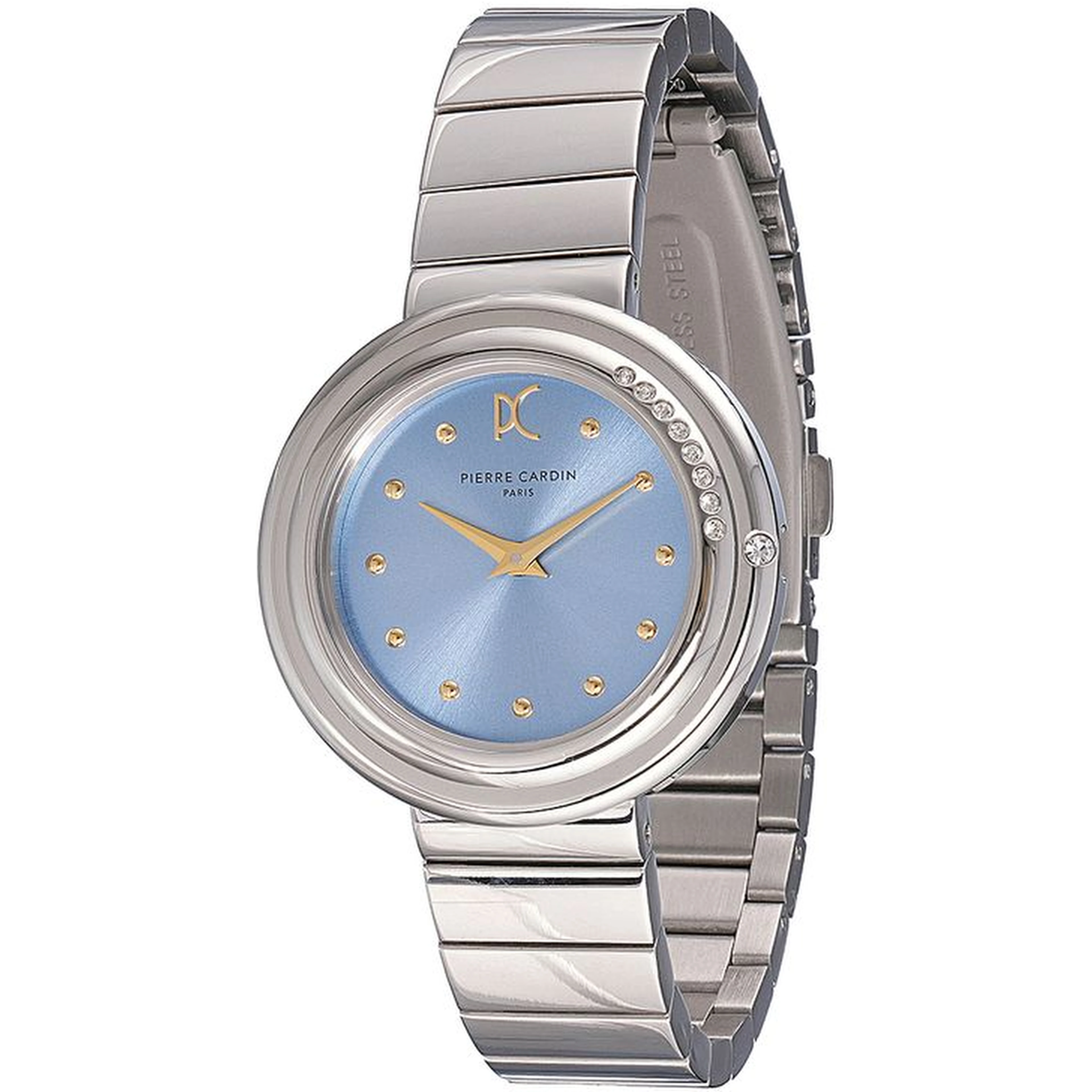 Gray Stainless Steel Dress Watch