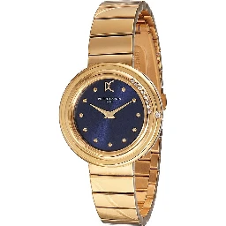Gold Stainless Steel Dress Watch