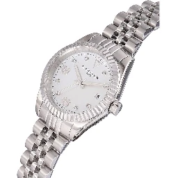 Gray Stainless Steel Dress Watch