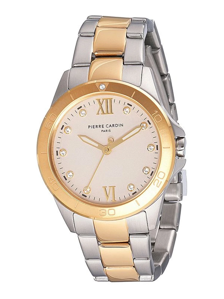 Gold Stainless Steel Dress Watch