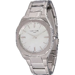 Gray Stainless Steel Dress Watch