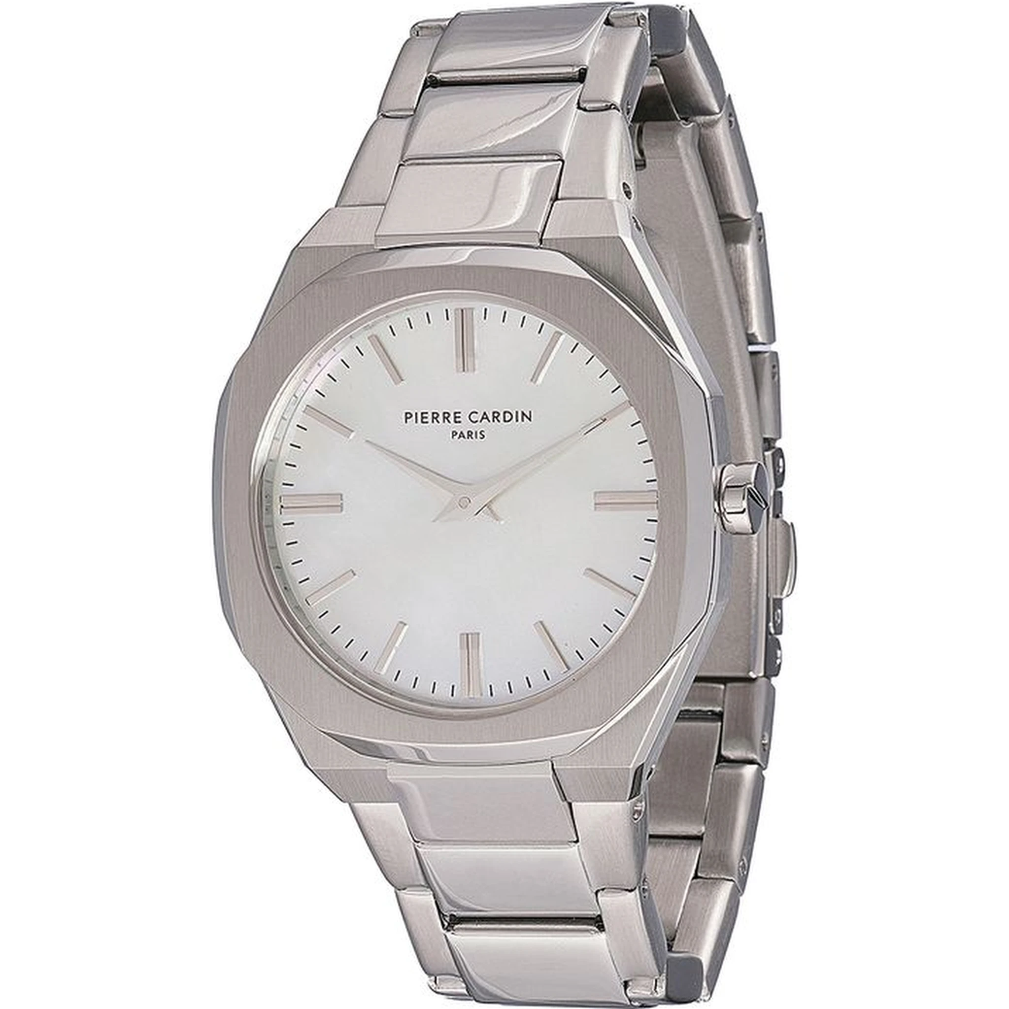 Gray Stainless Steel Dress Watch