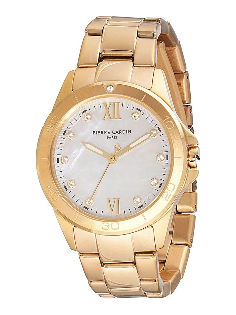 Gold Stainless Steel Dress Watch