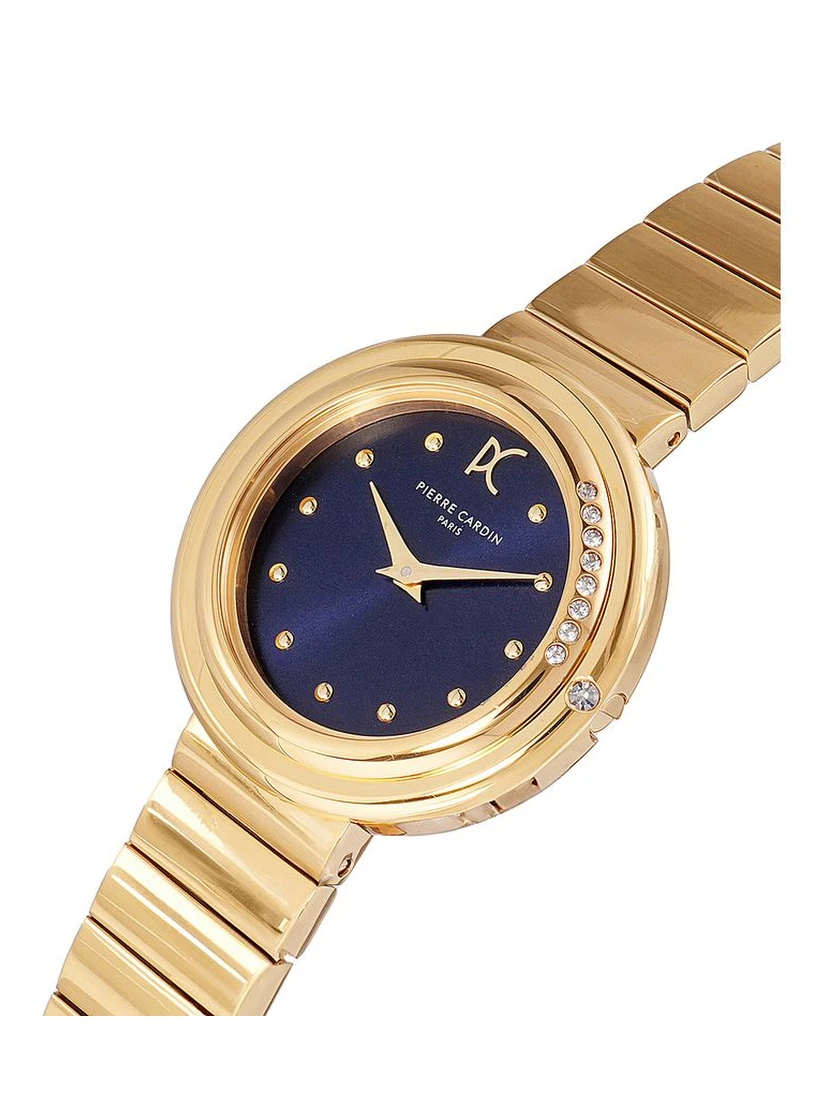 Gold Stainless Steel Dress Watch