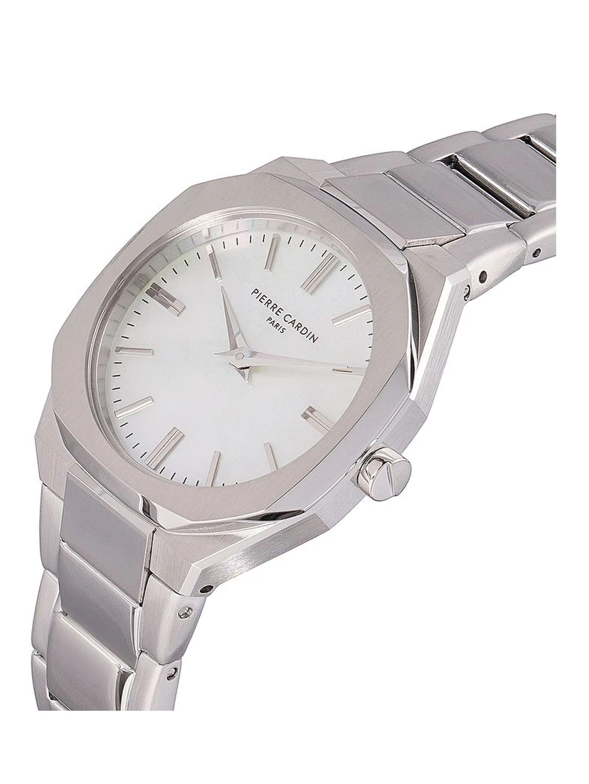 Gray Stainless Steel Dress Watch