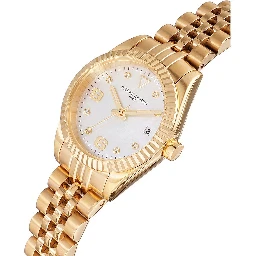 Gold Stainless Steel Bracelet Watch