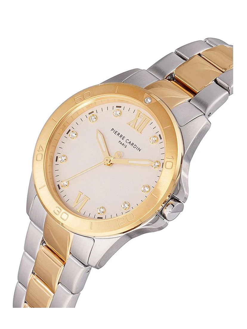 Gold Stainless Steel Dress Watch