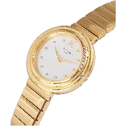 Gold Stainless Steel Dress Watch