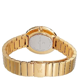 Gold Stainless Steel Dress Watch