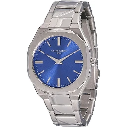 Gray Stainless Steel Dress Watch