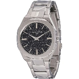 Gray Stainless Steel Dress Watch