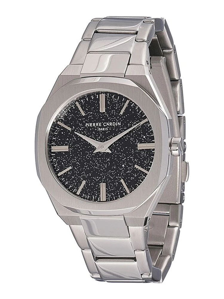Gray Stainless Steel Dress Watch