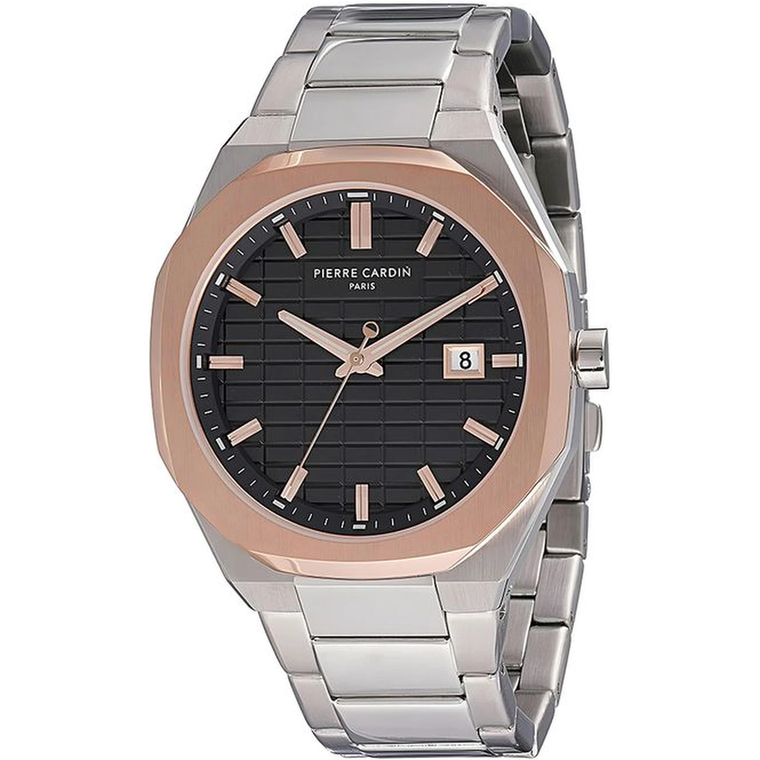Gray Stainless Steel Dress Watch