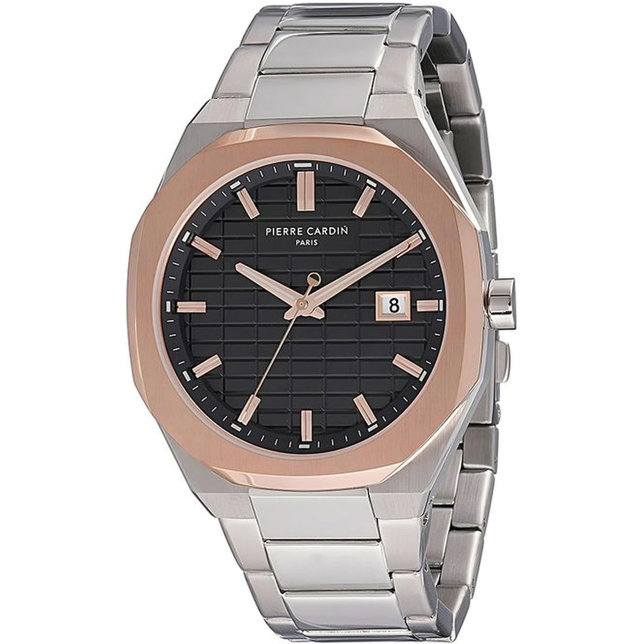 Gray Stainless Steel Dress Watch