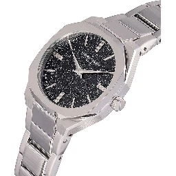 Gray Stainless Steel Dress Watch