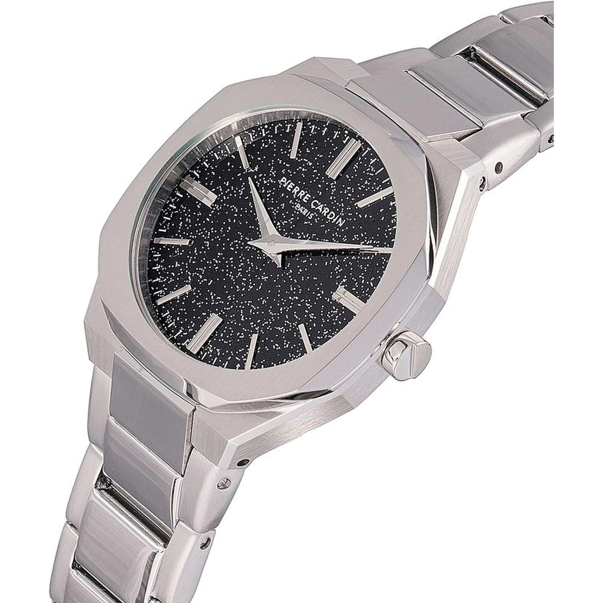 Gray Stainless Steel Dress Watch