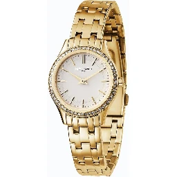 Gold Stainless Steel Dress Watch